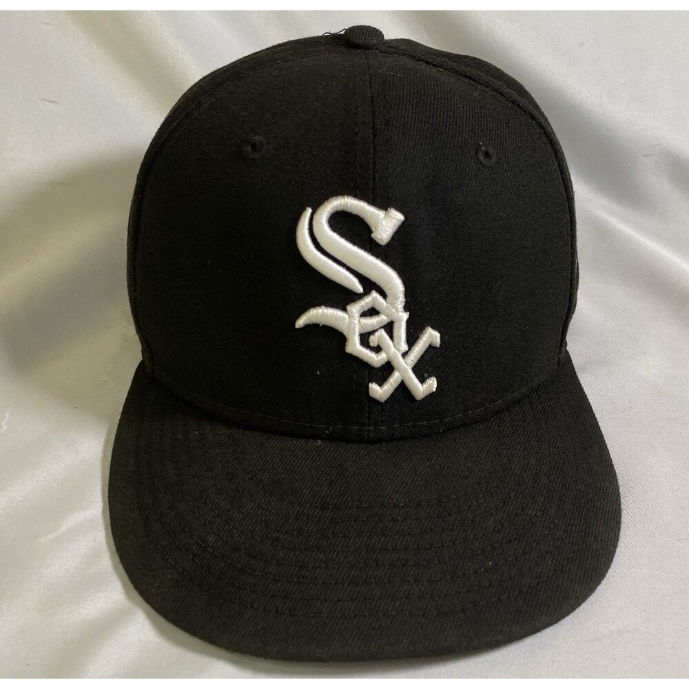 Chicago White Sox New Era 59FIFTY Fitted Hat 7 1/2 Black MLB On Field Cap